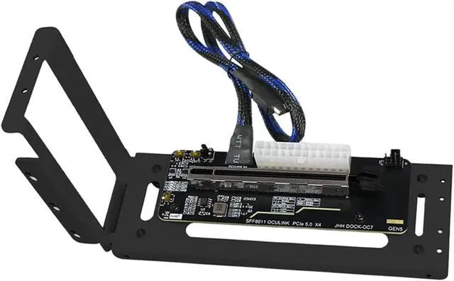 Alt view image 6 of 7 - External Graphics Card Dock, with Stand Bracket, Easy to Install, Supply, Versatile, Parts Adapter Bracket, Black