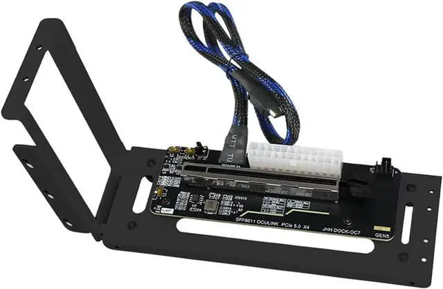 Alt view image 7 of 7 - External Graphics Card Dock, with Stand Bracket, Easy to Install, Supply, Versatile, Parts Adapter Bracket, Black