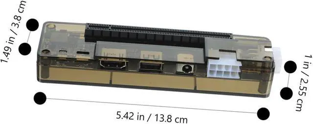 Alt view image 2 of 7 - Graphics Card Expansion Dock Laptop Video Card Egpu Adapter Abs Material Supports 150w Random Style