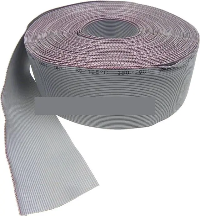 Alt view image 2 of 3 - Electronic Grey Flat Ribbon (20 Meters/lot) Grey Color IDC Flat Cable Flat Ribbon Cable 40Pin 1.27mm 20 Meters Long
