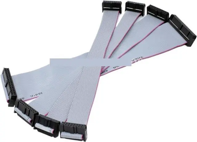 Alt view image 2 of 3 - Electronic Grey Flat Ribbon 2.54mm Pitch FC-6/8/10/14/16/20/24/40/50/64 PIN Download Cable Gray Flat Ribbon Data Cable for DC3 Box (Color : 1M, Size : 2x32 64P)