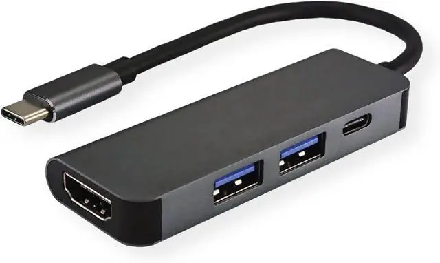 Main image of VALUE USB Type C Docking Station, HDMI 4K, 2X USB Type A + Type C PD (Power Delivery)