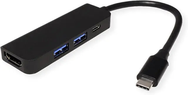 Alt view image 2 of 3 - VALUE USB Type C Docking Station, HDMI 4K, 2X USB Type A + Type C PD (Power Delivery)