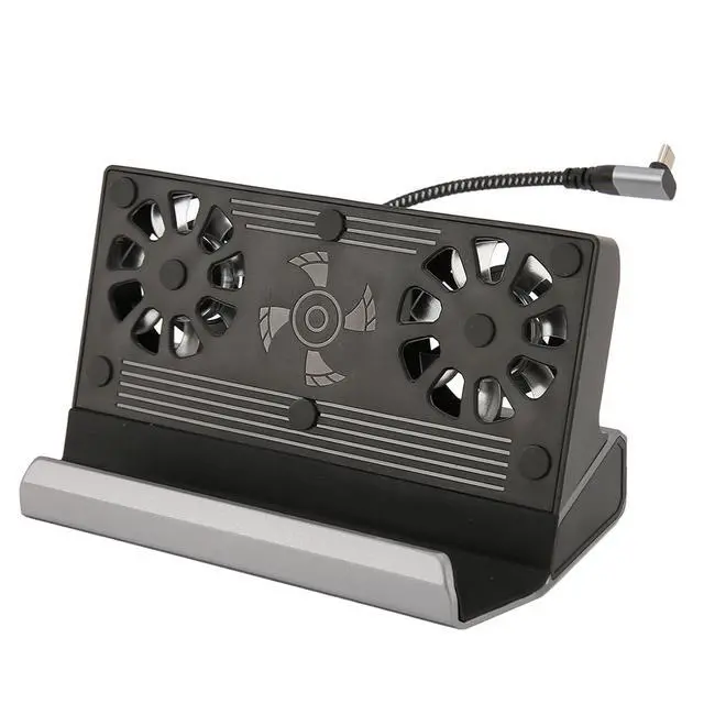 Alt view image 3 of 7 - Funien Docking Station 10 in 1 Dual Cooling Fan 4K At 60Hz 100W Charging for Rog Ally and, Aluminum Alloy