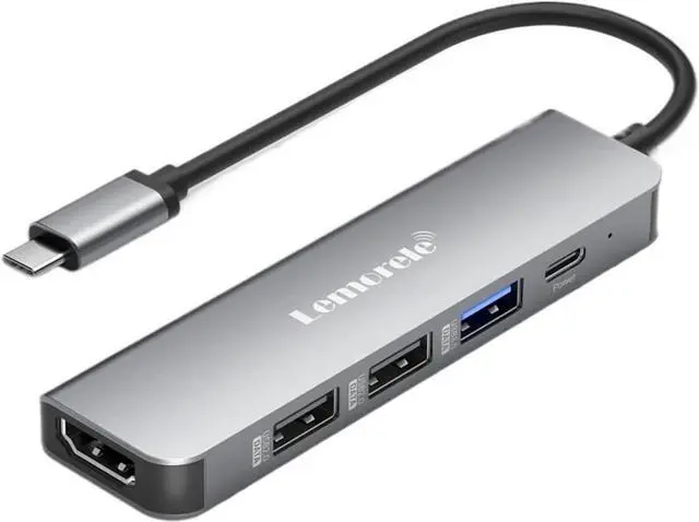 Main image of USB Hub USB C 3.0 Hub 5Ports Docking Station Type C Hub 4K30Hz HDMI-Compatible USB 3.0 Adapter