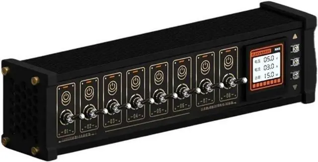 Main image of Blockized USB Docking Station with Independent Control Button Switch, Retro Gold-Plated Creative Desk Gift (NK2 6-Switch USB)