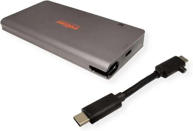 Alt view image 3 of 6 - ROLINE - USB Type C Docking Station, HDMI 4K, VGA, 2 USB 3.2 Gen 1, LAN, PD, Card Reader, Grey