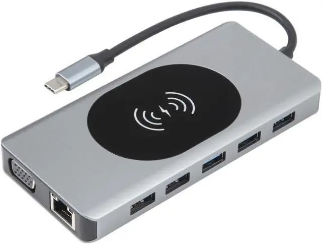 Main image of Daguys 14 in 1 Type-C Docking Station with Wireless Charging(1000M Network Port)