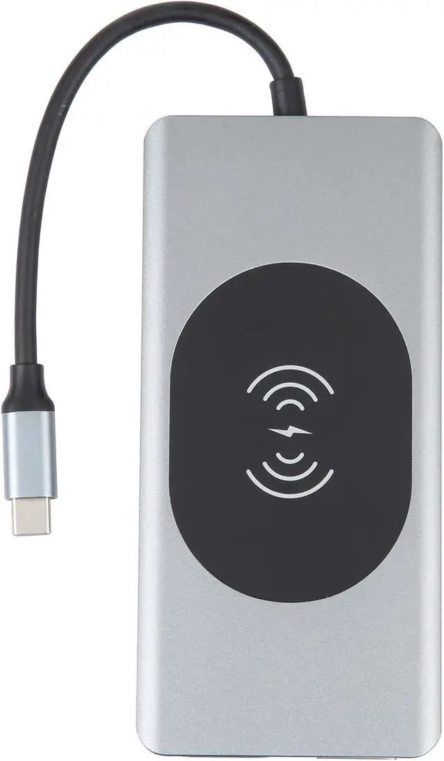 Alt view image 3 of 5 - Daguys 14 in 1 Type-C Docking Station with Wireless Charging(1000M Network Port)
