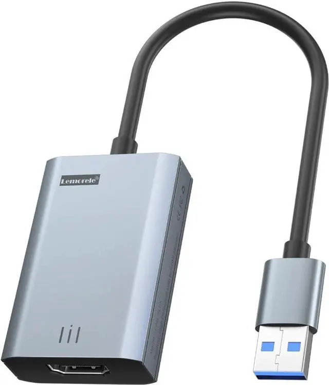 Main image of USB to HDMI Adapter Compatible Converter 1080P USB Male to HDMI Female External Graphics Video Card Adapter Cable