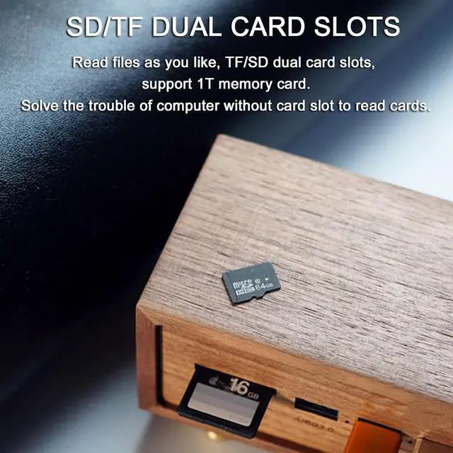 Alt view image 6 of 7 - Solid Wood USB3.0x4 Switch, Copper HUB Docking Station, Splitter Expansion Dock, 12-Port Expansion, Independent Control, Retro Creative Table Setting, Convenient Work