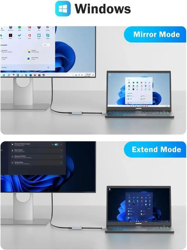 Alt view image 4 of 5 - USB to HDMI Adapter Compatible Converter 1080P USB Male to HDMI Female External Graphics Video Card Adapter Cable