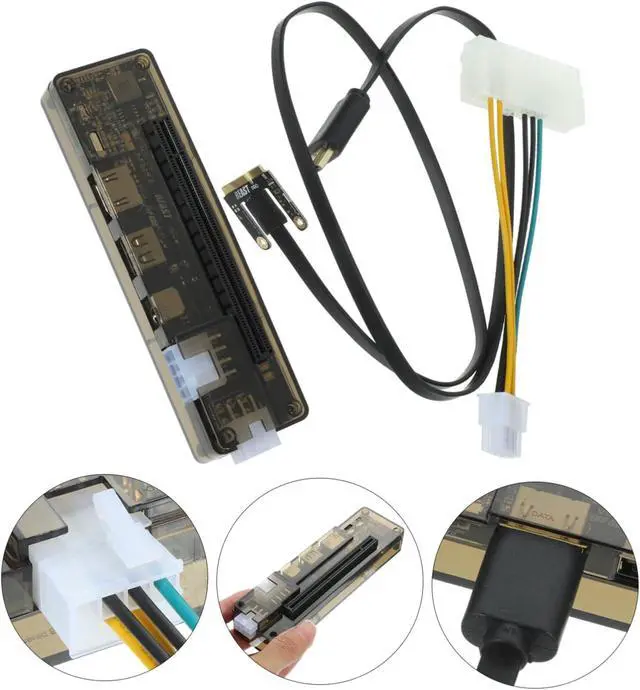Alt view image 2 of 7 - Laptop Pci-e External Graphics Card Notebook Dock Support Random Style