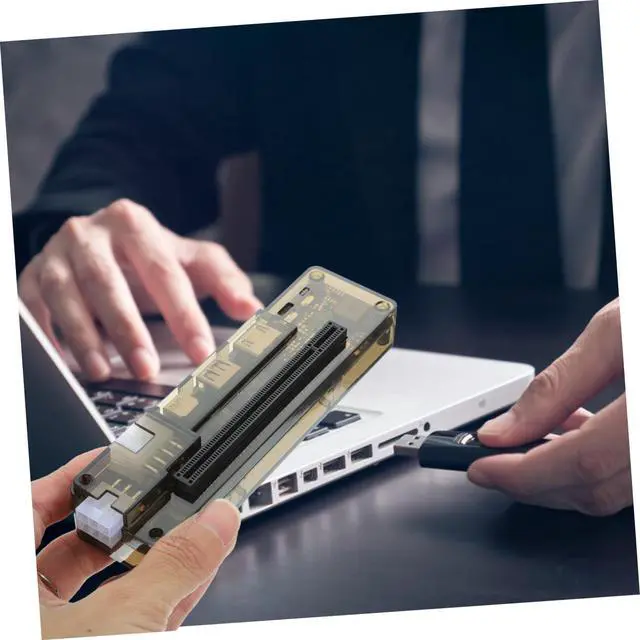 Alt view image 6 of 7 - Laptop Pci-e External Graphics Card Notebook Dock Support Random Style