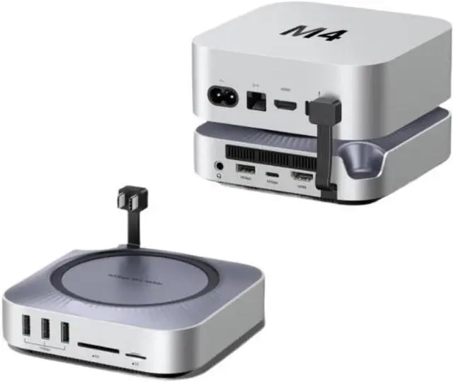 Main image of M4 Docking Station with Dual Type-C to M.2 NVMe SSD Case 40Gbps 8K30Hz HDMI 10Gbps USB SD TF Ports Compatible with Mac M4 M4 Pro
