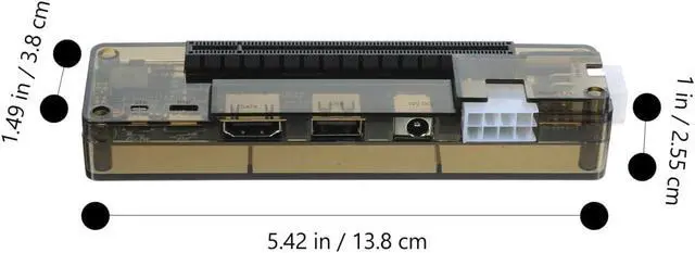 Alt view image 2 of 7 - MERRYHAPY External Laptop Graphics Card Dock for Gaming Pci Expansion Station Support Compatible Systems for Enhanced Graphics Performance Random Style