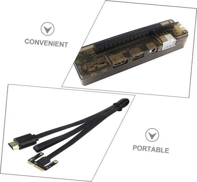 Alt view image 3 of 7 - MERRYHAPY External Laptop Graphics Card Dock for Gaming Pci Expansion Station Support Compatible Systems for Enhanced Graphics Performance Random Style