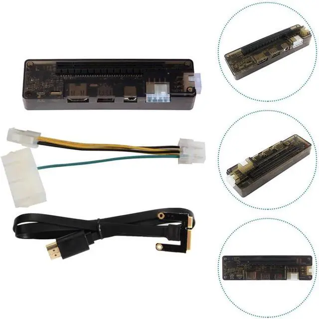 Alt view image 7 of 7 - MERRYHAPY External Laptop Graphics Card Dock for Gaming Pci Expansion Station Support Compatible Systems for Enhanced Graphics Performance Random Style