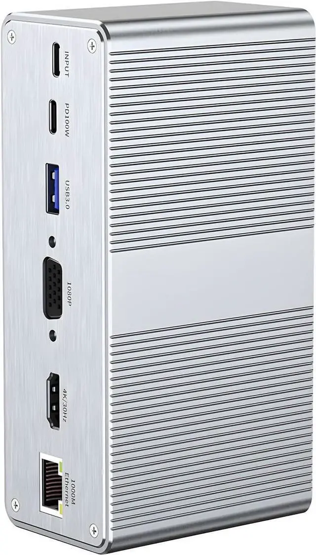 Alt view image 6 of 7 - Compact 13 in 1 USB C Dock with Display 100W PD Gigabit Ethernet 4 Ports for Laptops C Multiport Adapter