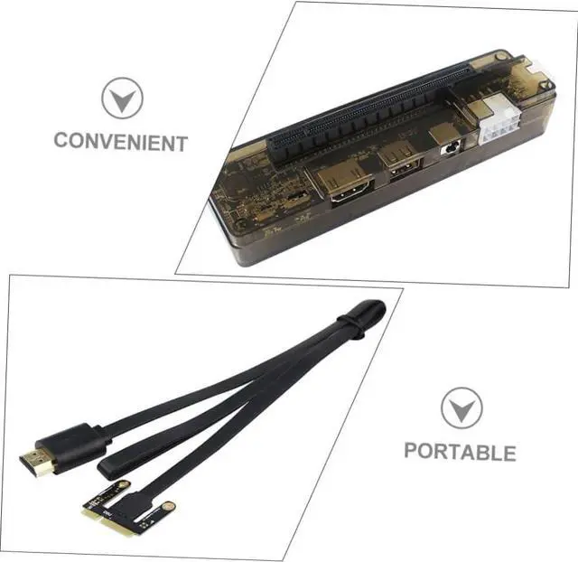 Alt view image 3 of 7 - External Laptop Graphics Card Dock Portable Pci-e Expansion Station for Independent Video Card Compatible Laptops Easy Setup and PCB Construction Random Style