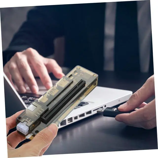 Alt view image 6 of 7 - Laptop Graphics Card Dock Notebook Video Card Docking Easy Setup High Performance Random Style