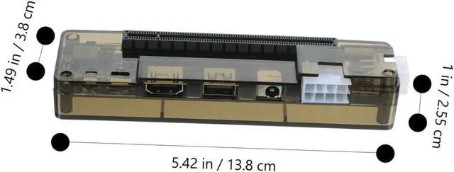 Alt view image 2 of 7 - External Laptop Graphics Card Dock Portable Pci-e Expansion Station for Independent Video Card Compatible Laptops Easy Setup and PCB Construction Random Style