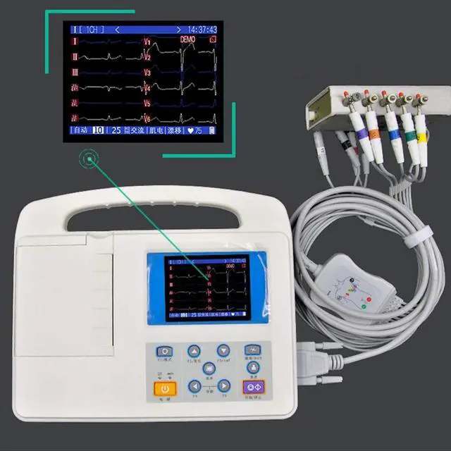 Alt view image 5 of 5 - Data Source Lead Cable for Nihon Kohden BA-902D 10 Leads Cardiofax C, GEM 9020K, M, Q, S