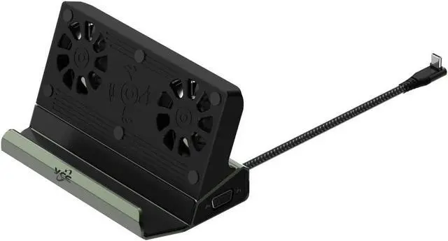 Alt view image 4 of 7 - for Steam Deck Console Docking Station Multifunctional Docking Station 10 in 1 Steam Deck Docking Station, Steam Deck Dual Fan Dock HDMI 2.0 (4K60Hz), Gigabit Ethernet, USB-C PD Port