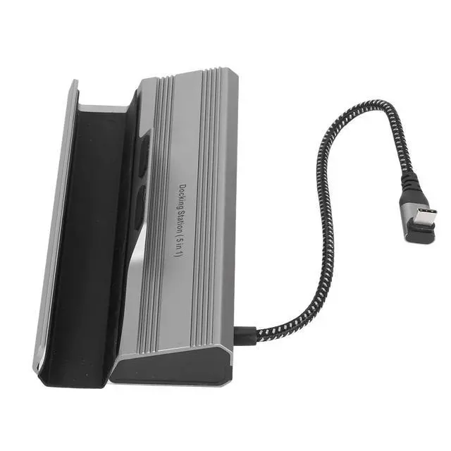 Alt view image 3 of 7 - 5 in 1 Docking Station for Steam Deck, Compatible with ROG Ally USB C Phones, Gigabit Ethernet, 100W PD, 3xUSB3.0, 4K60Hz Output
