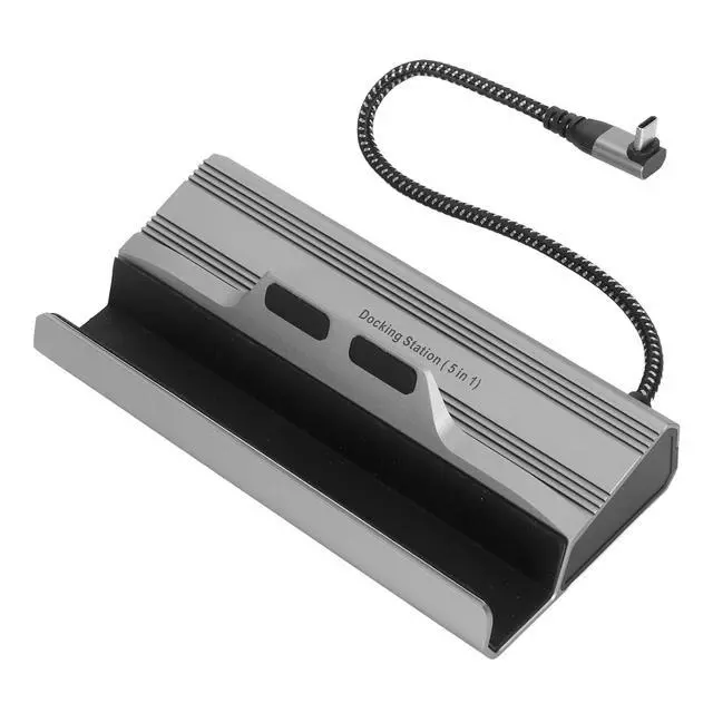 Alt view image 5 of 7 - 5 in 1 Docking Station for Steam Deck, Compatible with ROG Ally USB C Phones, Gigabit Ethernet, 100W PD, 3xUSB3.0, 4K60Hz Output
