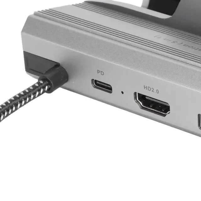 Alt view image 4 of 7 - 5 in 1 Docking Station for Steam Deck, Compatible with ROG Ally USB C Phones, Gigabit Ethernet, 100W PD, 3xUSB3.0, 4K60Hz Output