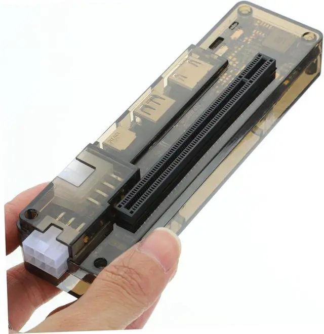 Alt view image 2 of 7 - External Graphics Card Dock for Laptops Pci-e Expansion Station with Power Output Portable Design for Gamers and Professionals Compatible with Various Graphics Cards