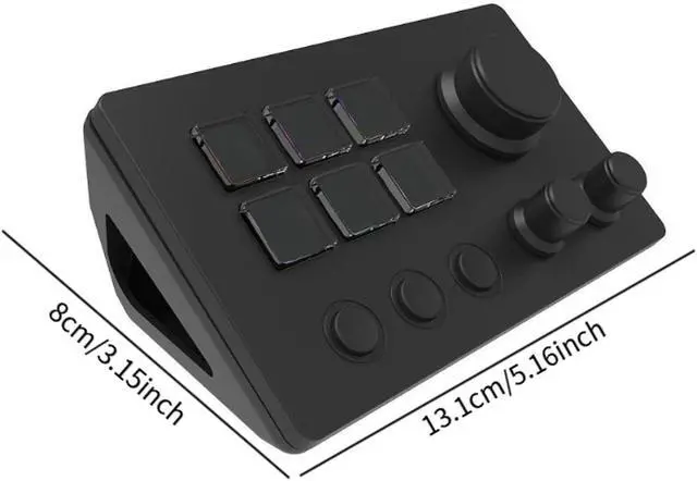 Alt view image 3 of 7 - ler Dock Desktop Dock with Intelligent Keypad and Console 6 Keys User Friendly PP Material Suitable, Black