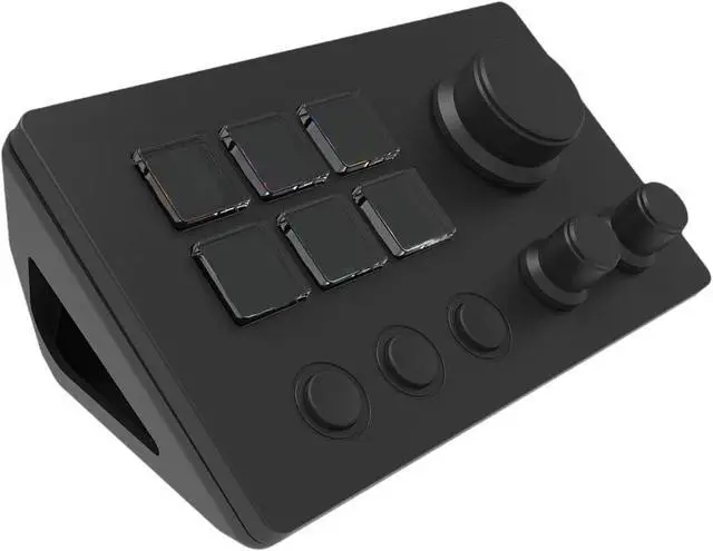 Alt view image 7 of 7 - ler Dock Desktop Dock with Intelligent Keypad and Console 6 Keys User Friendly PP Material Suitable, Black