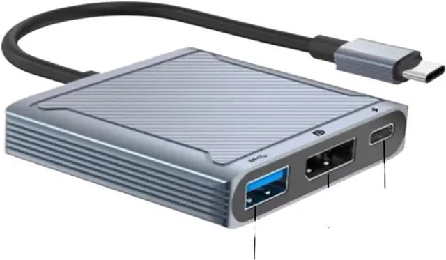 Main image of Pro USB C Adapter USB C to DisplayPort HDMI Docking Station 3 TY>pe C to HDMI DP Converter for Macs(C to DP 1.2 USB PD)