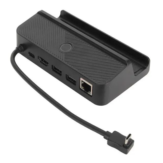 Alt view image 6 of 7 - Handheld Game Console Dock, USB C PD 100W Docking Station with RGB Light, 1000Mbps Ethernet, 4K 60Hz HD Output, Interface Expansion for Steam Deck and ROG Ally