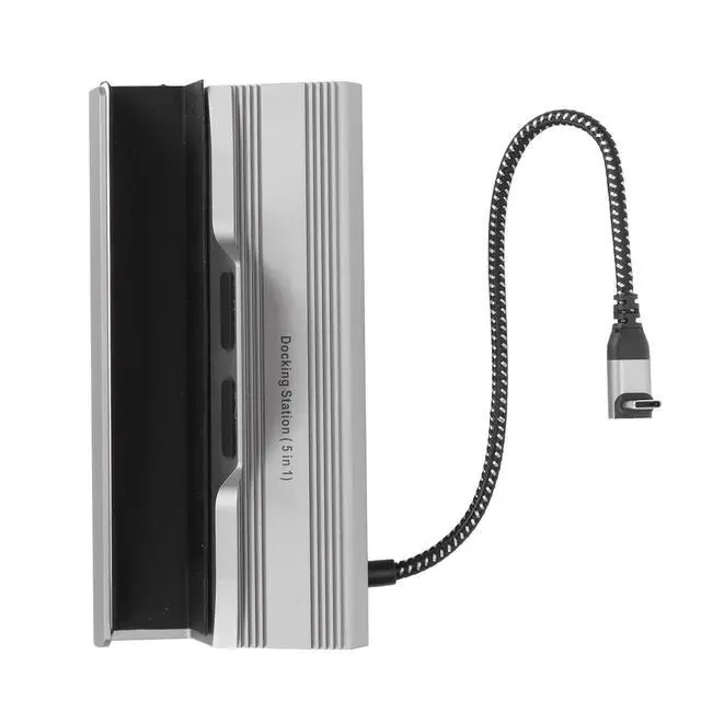 Alt view image 6 of 7 - 5 in 1 Docking Station for Steam Deck, Compatible with ROG Ally USB C Phones, Gigabit Ethernet, 100W PD, 3xUSB3.0, 4K60Hz Output
