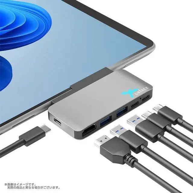 Alt view image 5 of 5 - IMD-SUR713PX Docking Type-C 3.1 Hub & HDMI & PD for Surface Pro X