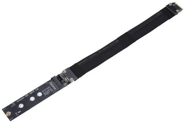 Alt view image 3 of 6 - ASHATA Extension Cable for M.2 NVMe SSD,20cm M.2 NVMe SSD Solid State Drive Extension Cable for PCI-E 3.0 x4 Full Speed