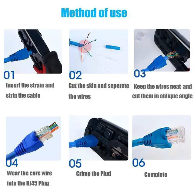 Alt view image 7 of 7 - RJ45 Cat6 Pass Through Connectors with Strain Relief Boots