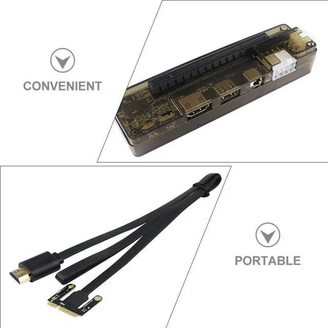 Alt view image 7 of 7 - External Laptop Graphics Card Dock for Gaming Portable PCI-E Expansion Dock Compatible Laptops Independent Video Card Accessory Random Styles