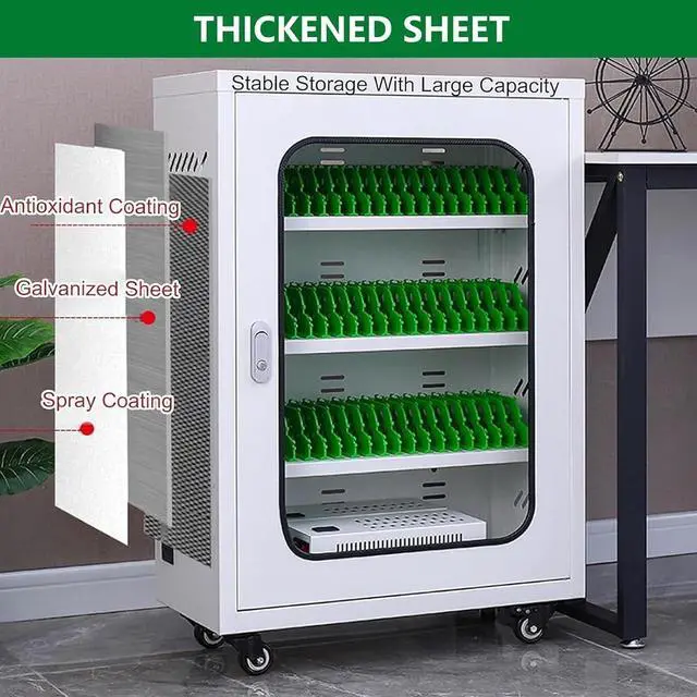 Alt view image 2 of 7 - Portable Phone Charging Station | USB Charging Locker with 20 Slots for Mobile Phones | Convenient Recharge Cabinet for 6/12/20 Devices Ideal for Offices and Public Spaces