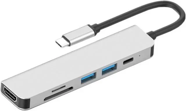 Alt view image 5 of 7 - Hemoton 3pcs Type-c Pd Fast Charging Hub Adapter Multifunctional Reader Converter for Laptops and Devices Compact Design Data Transfer Speed