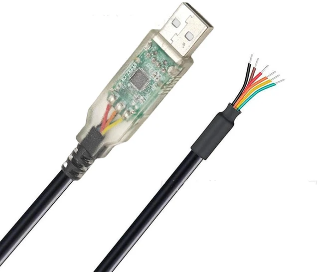 Alt view image 2 of 5 - USB RS232 Serial UART Converter Cable, USB RS232 with Chipset Serial Cable for USB-RS232-We-5000-Bt_5.0,5Meter