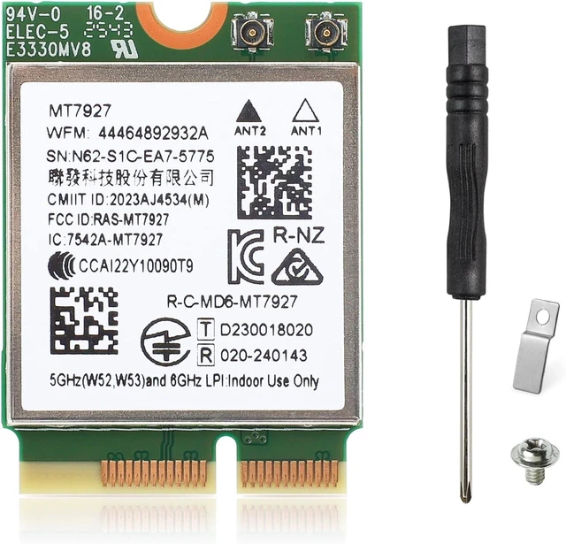 Main image of M.2 WiFi 7 Card BE9300 Bluetooth 5.4 Card for Windows 11 | Tri-band 802.11be 2.4/5/6GHz, MLO, M.2 Key E 2230 Wi-Fi 7 Module Card for Laptop PC, , Support Windows 11