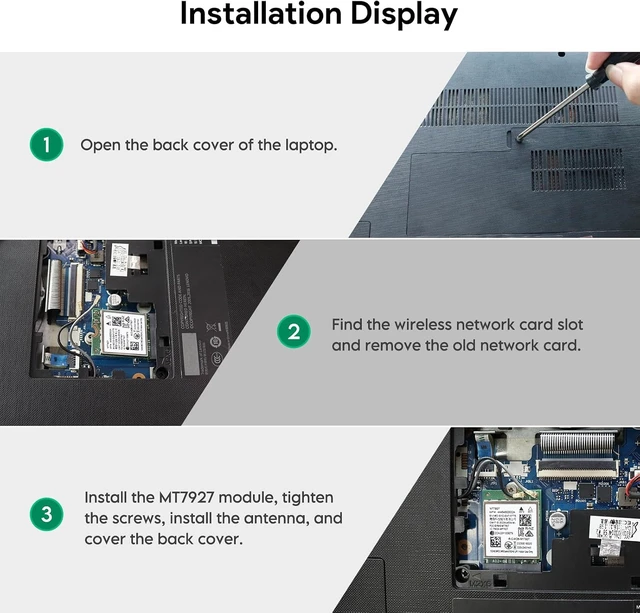 Alt view image 7 of 7 - M.2 WiFi 7 Card BE9300 Bluetooth 5.4 Card for Windows 11 | M.2 Key E 2230 Tri-Band 2.4G/5G/6Ghz 802.11be MLO Wireless Network Card for Laptops & PC, Support Windows 11