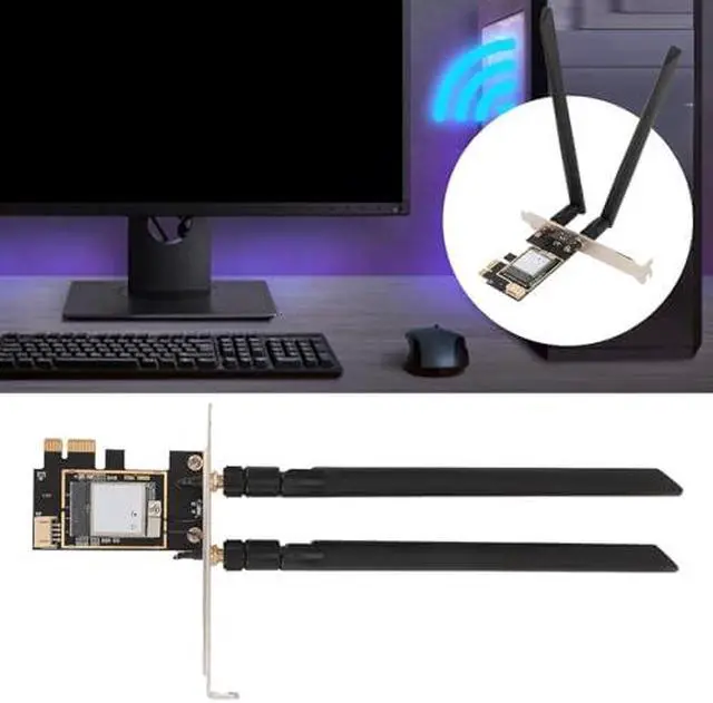 Alt view image 5 of 6 - WIFI7 PCIe Card, MT7925 5400Mbps PCIEx1 Network Card Adapter, 2.4G / 5G / 6G Tri Band Bluetooth 5.4 Adapter for Linux, for Openwrt, for Ubuntu, etc