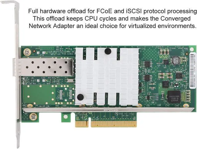 Alt view image 3 of 7 - Network Card, Internal Computer Networking Cards Fiber Network Card for X520DA1 82599EN PCIE 10G SFP Ethernet Server Adapter