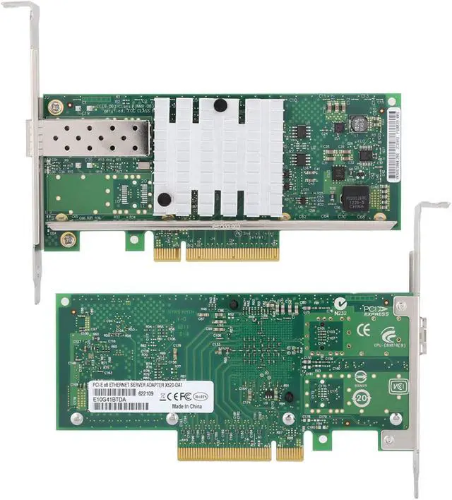 Alt view image 7 of 7 - Network Card, Internal Computer Networking Cards Fiber Network Card for X520DA1 82599EN PCIE 10G SFP Ethernet Server Adapter