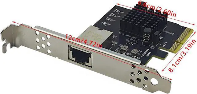 Alt view image 6 of 7 - 10Gbps PCIE3.0 Gigabit Networking Card 82574 Chip Card RJ45 Port 10000Mbps Electrical Adapter for Desktop Adapter